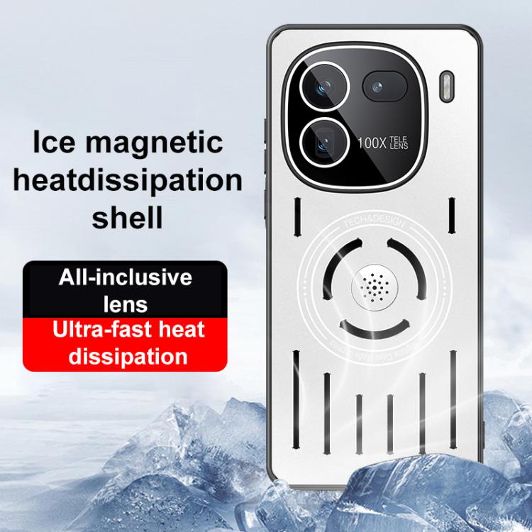 For vivo iQOO 12 Aromatherapy Full Coverage Lens Magnetic Heat Dissipation Phone Case