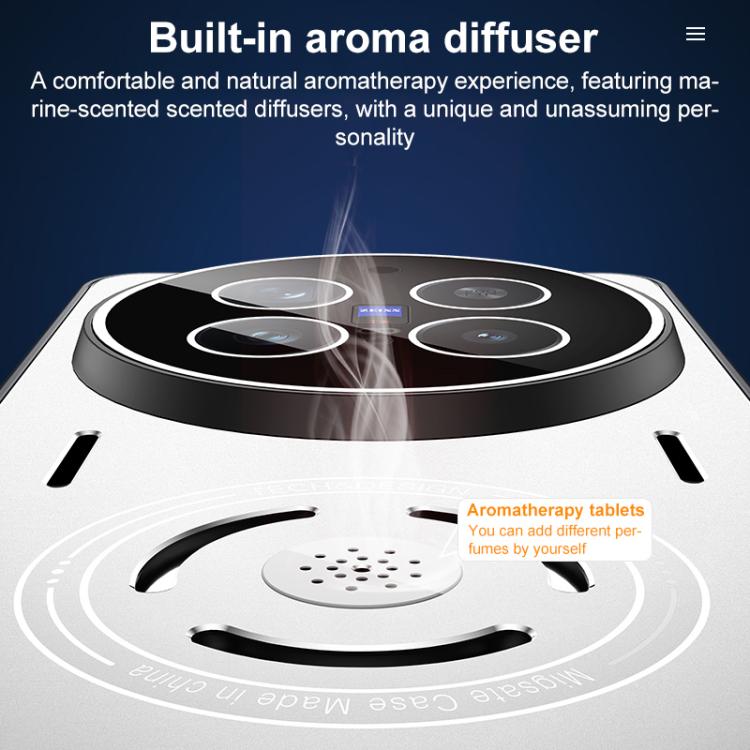 For vivo X200 Pro Aromatherapy Full Coverage Lens Magnetic Heat Dissipation Phone Case