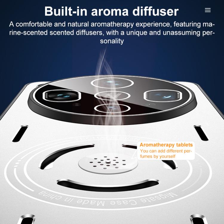For OPPO Find X8s Aromatherapy Full Coverage Lens Magnetic Heat Dissipation Phone Case