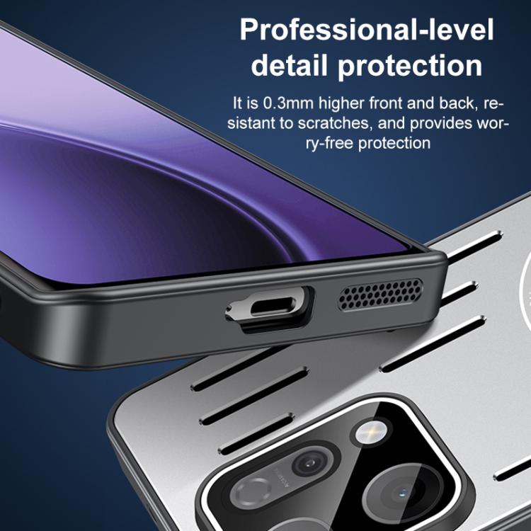 For OPPO Reno14 Global Aromatherapy Full Coverage Lens Magnetic Heat Dissipation Phone Case