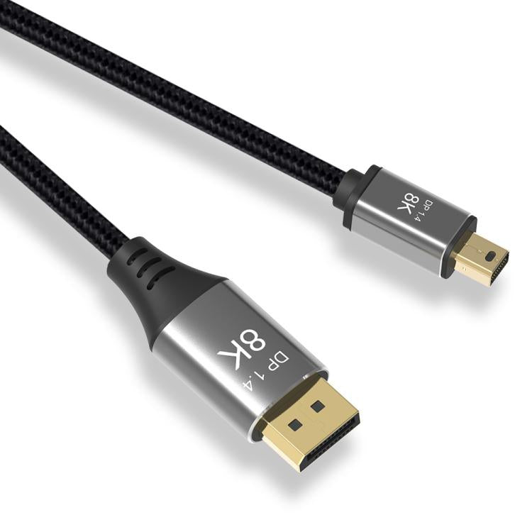 WG233 Mini DP to DP1.4 8K HD Video Adapter Cable, Length:1m - Black