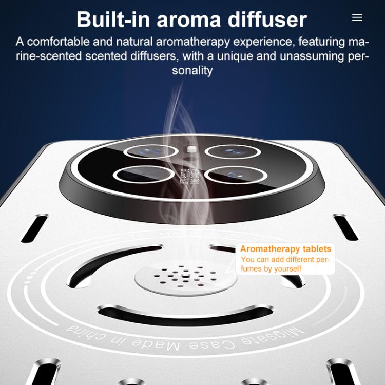 For Huawei Mate 70 Pro Aromatherapy Full Coverage Lens Magnetic Heat Dissipation Phone Case