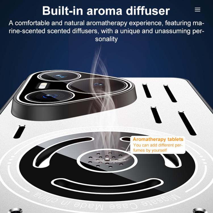 For Huawei Pura 70 Aromatherapy Full Coverage Lens Magnetic Heat Dissipation Phone Case