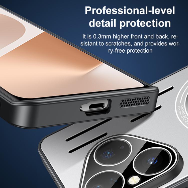 For Huawei Pura 80 5G Aromatherapy Full Coverage Lens Magnetic Heat Dissipation Phone Case