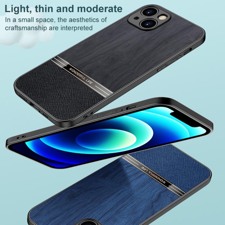 For iPhone 14 Bionic Tree Texture Full Coverage Phone Case