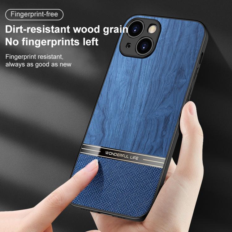 For iPhone 14 Bionic Tree Texture Full Coverage Phone Case
