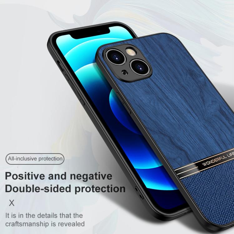 For iPhone 14 Bionic Tree Texture Full Coverage Phone Case