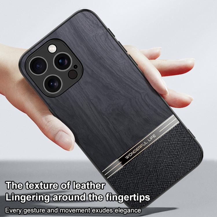 For iPhone 16 Pro Bionic Tree Texture Full Coverage Phone Case