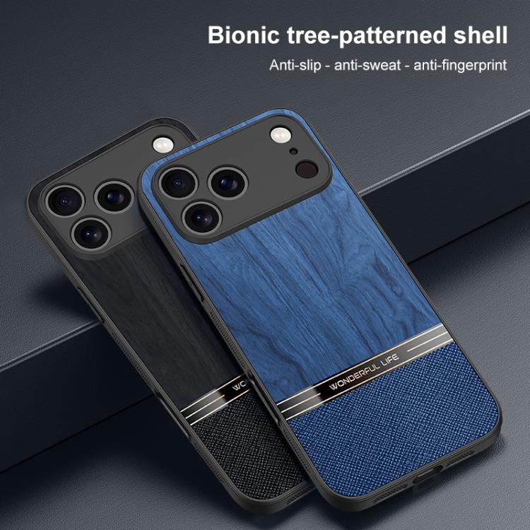 For iPhone 17 Pro Max Bionic Tree Texture Full Coverage Phone Case