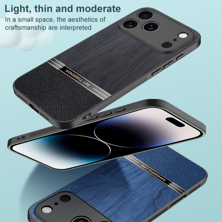 For iPhone 17 Pro Max Bionic Tree Texture Full Coverage Phone Case