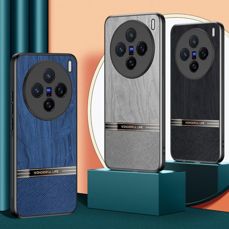 For vivo X200 Pro Bionic Tree Texture Full Coverage Phone Case