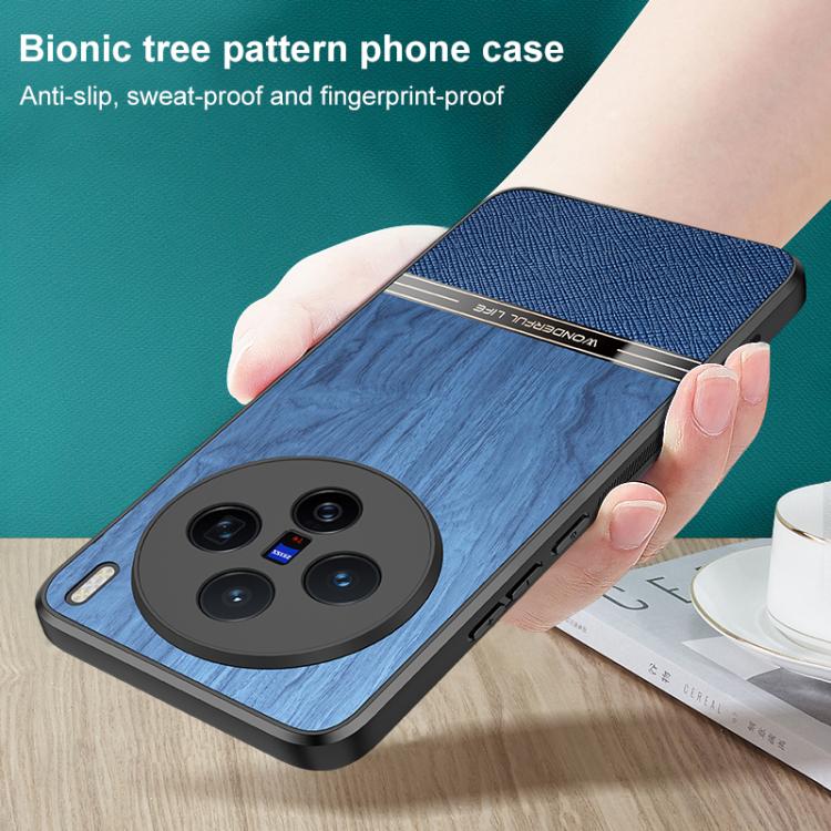 For vivo X200 Pro Bionic Tree Texture Full Coverage Phone Case