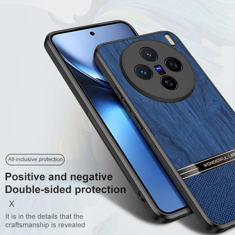 For vivo X200 Pro Bionic Tree Texture Full Coverage Phone Case