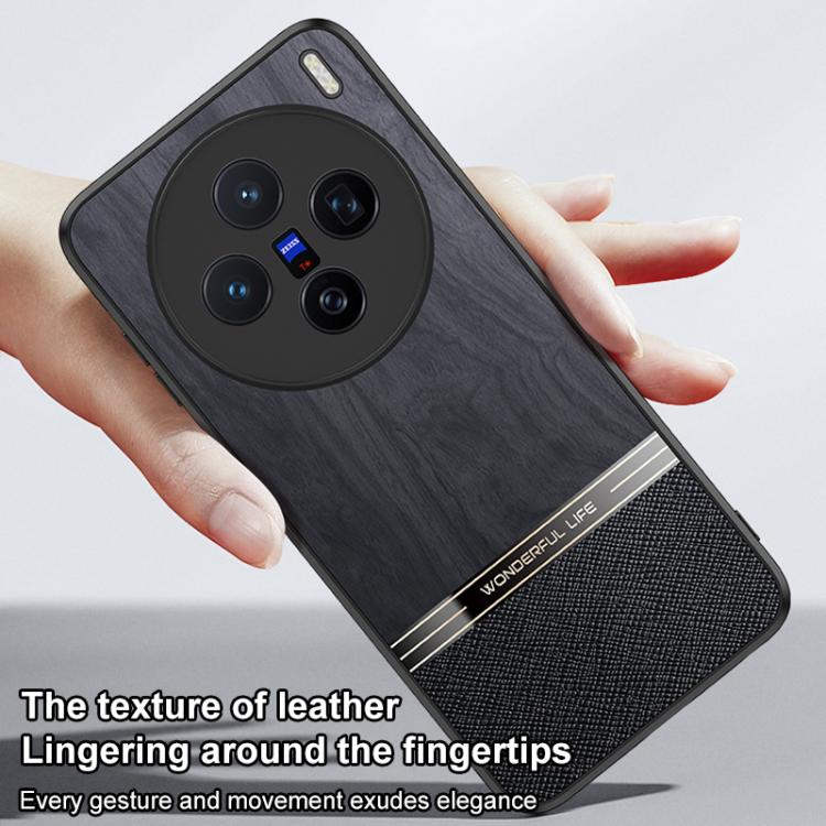 For vivo X200 Pro Bionic Tree Texture Full Coverage Phone Case