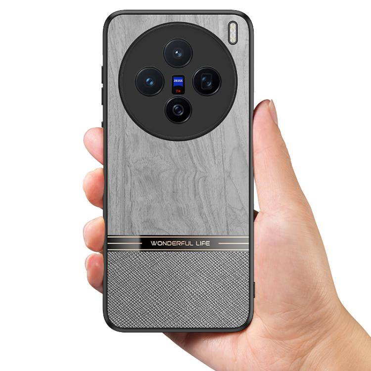 For vivo X200 Pro mini Bionic Tree Texture Full Coverage Phone Case