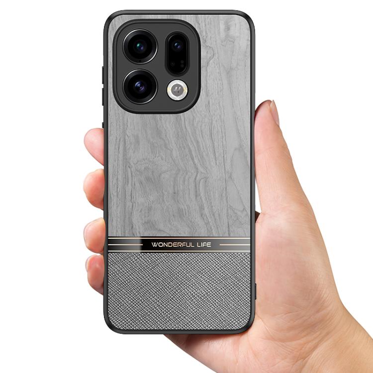 For OPPO Find X9 Bionic Tree Texture Full Coverage Phone Case