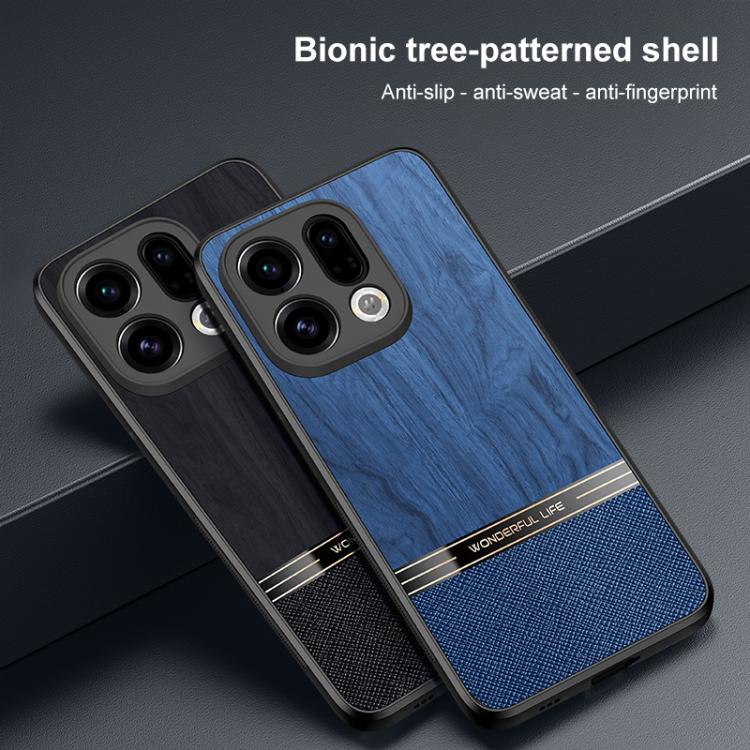 For OPPO Find X9 Pro Bionic Tree Texture Full Coverage Phone Case