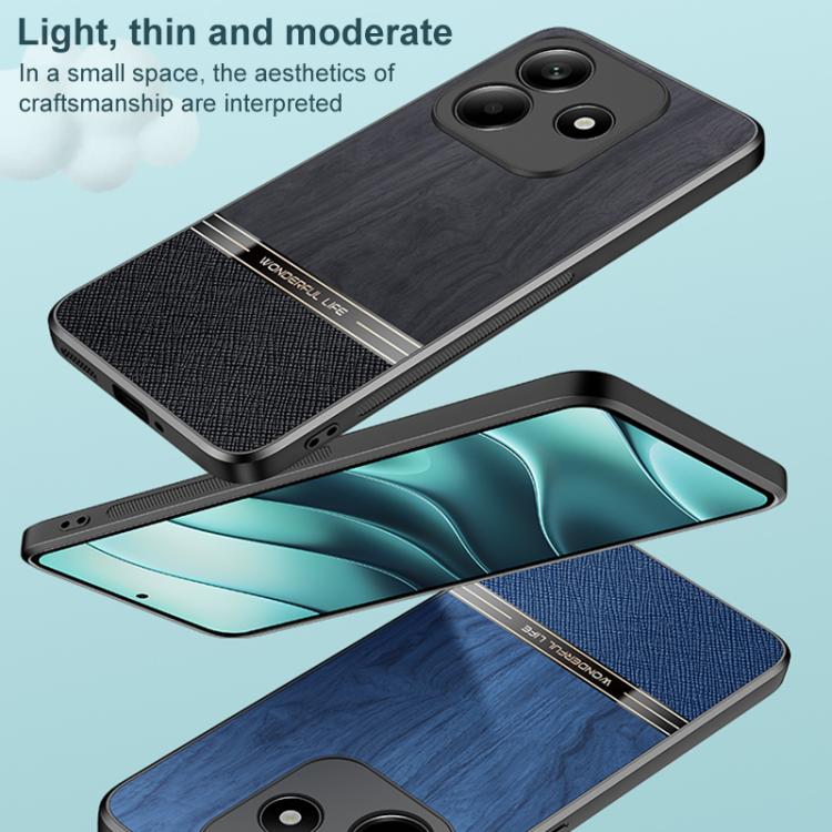 For Redmi Note 14 5G Bionic Tree Texture Full Coverage Phone Case