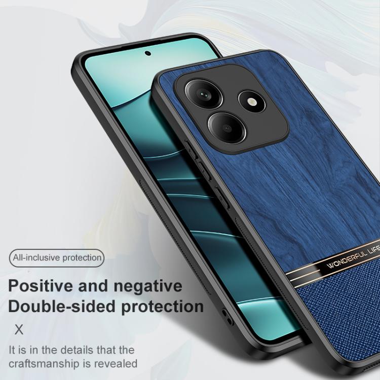 For Redmi Note 14 5G Bionic Tree Texture Full Coverage Phone Case