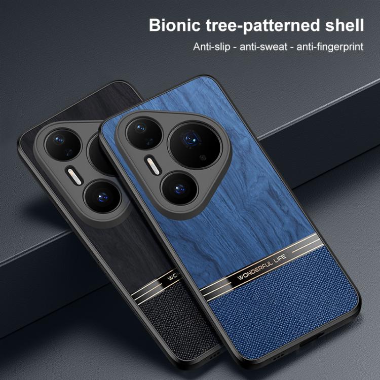 For Huawei Pura 80 Bionic Tree Texture Full Coverage Phone Case