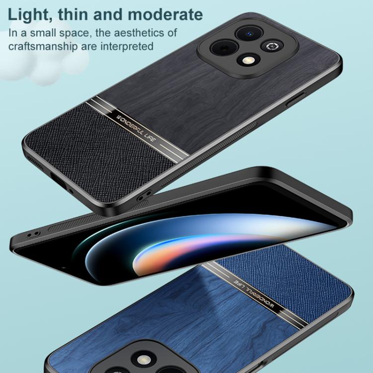For Huawei Enjoy 90 Plus Bionic Tree Texture Full Coverage Phone Case