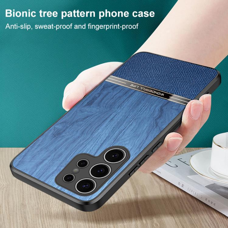 For Samsung Galaxy S24 Ultra 5G Bionic Tree Texture Full Coverage Phone Case