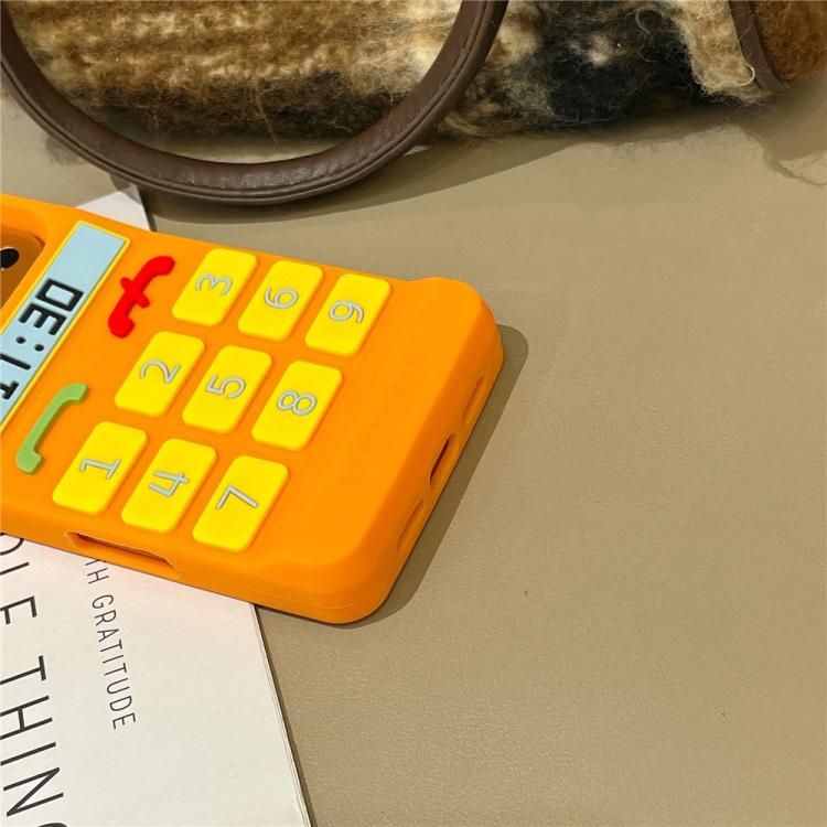 For iPhone 17 Creative Retro Brick Shockproof Phone Case - Orange
