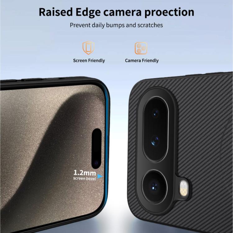 For Honor Magic8 Pro Air 5G WANLONFENG TQ1 Series Magnetic Carbon Fiber Texture Phone Case with 2pcs Screen Films