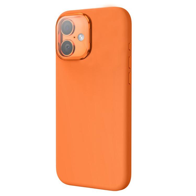 For iPhone 17 Liquid Silicone Magnetic Shockproof Phone Case with Lens Cover Kickstand