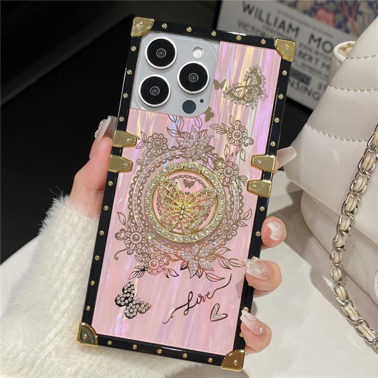 For iPhone 11 Rhinestone Decor Butterfly Pattern TPU + PC Phone Case