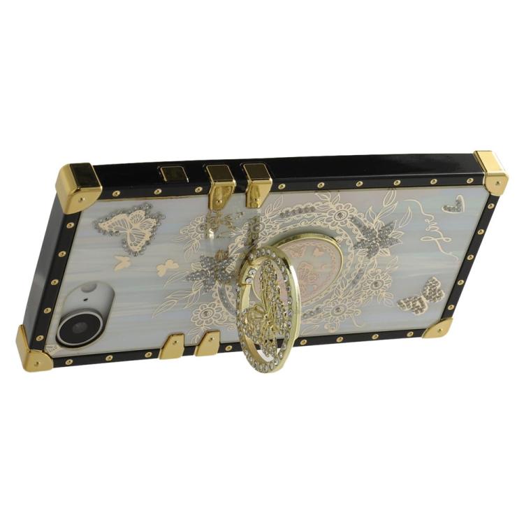 For iPhone 16e / 17e Rhinestone Decor Butterfly Pattern TPU + PC Phone Case