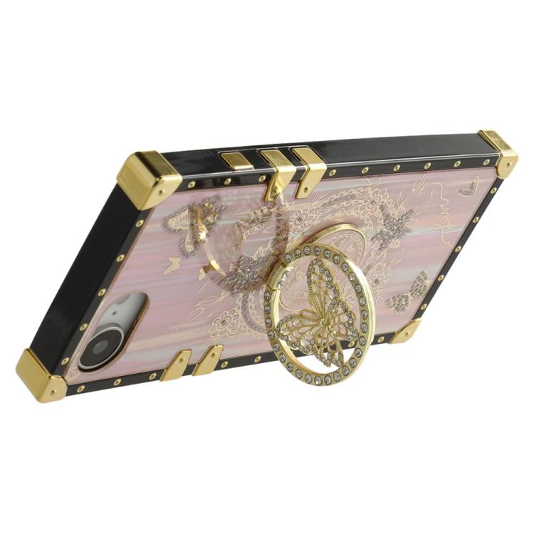 For iPhone 16e / 17e Rhinestone Decor Butterfly Pattern TPU + PC Phone Case