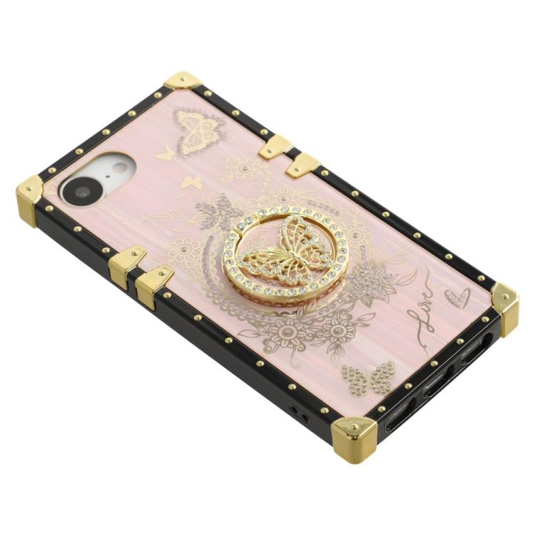 For iPhone 16e / 17e Rhinestone Decor Butterfly Pattern TPU + PC Phone Case