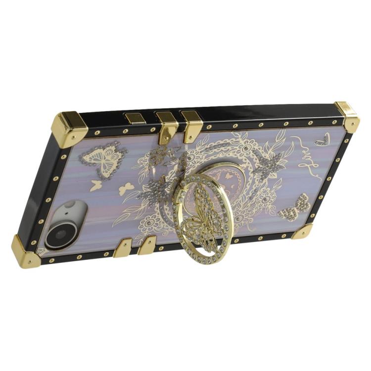 For iPhone 16e / 17e Rhinestone Decor Butterfly Pattern TPU + PC Phone Case