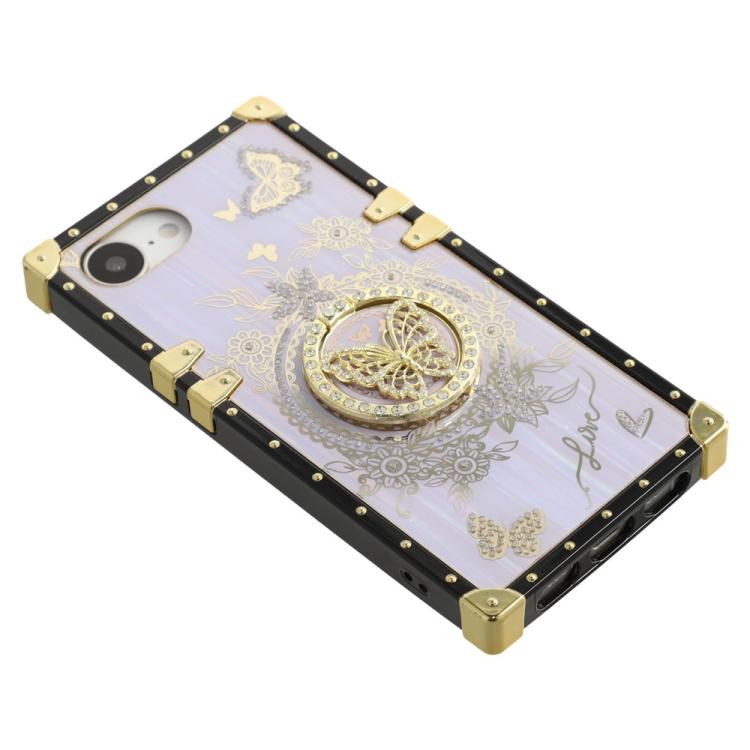 For iPhone 16e / 17e Rhinestone Decor Butterfly Pattern TPU + PC Phone Case