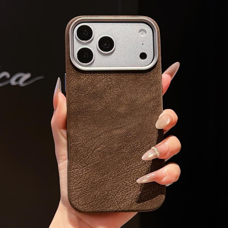 For iPhone 17 Pro Max Solid Color Full Coverage Leather Magnetic Phone Case