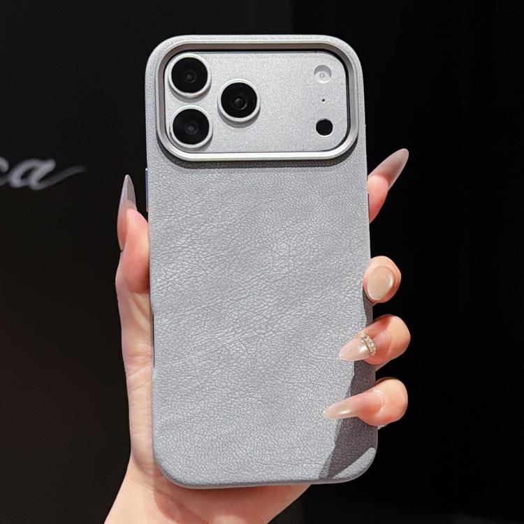 For iPhone 17 Pro Solid Color Full Coverage Leather Magnetic Phone Case