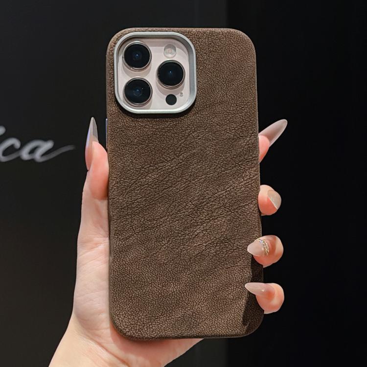 For iPhone 15 Pro Max Solid Color Full Coverage Leather Magnetic Phone Case