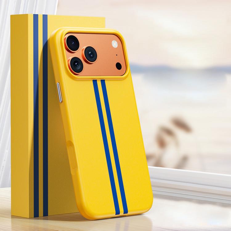 For iPhone 17 Pro Max Boundless Rock Sand Starting Line Series Contrast Color Magnetic Phone Case