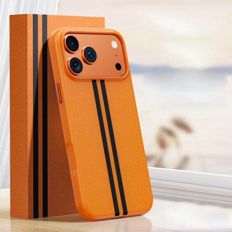 For iPhone 17 Pro Boundless Rock Sand Starting Line Series Contrast Color Magnetic Phone Case