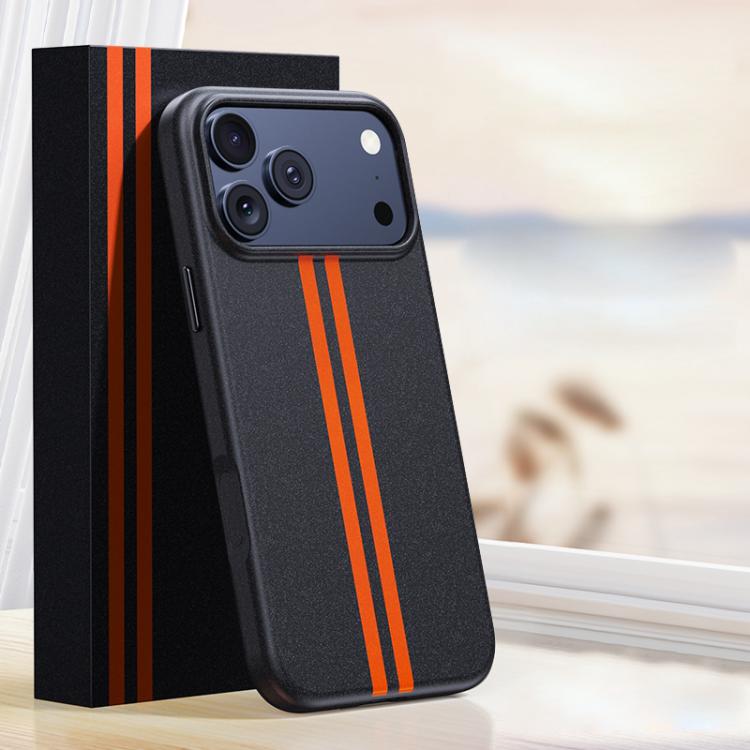 For iPhone 17 Pro Boundless Rock Sand Starting Line Series Contrast Color Magnetic Phone Case