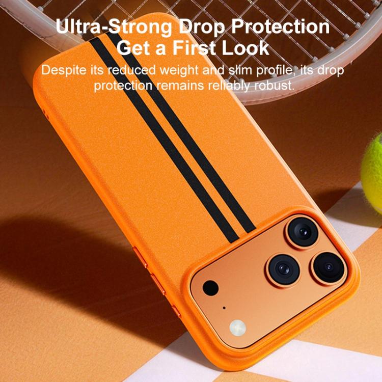 For iPhone 17 Pro Max Boundless Rock Sand Starting Line Series Contrast Color Magnetic Phone Case