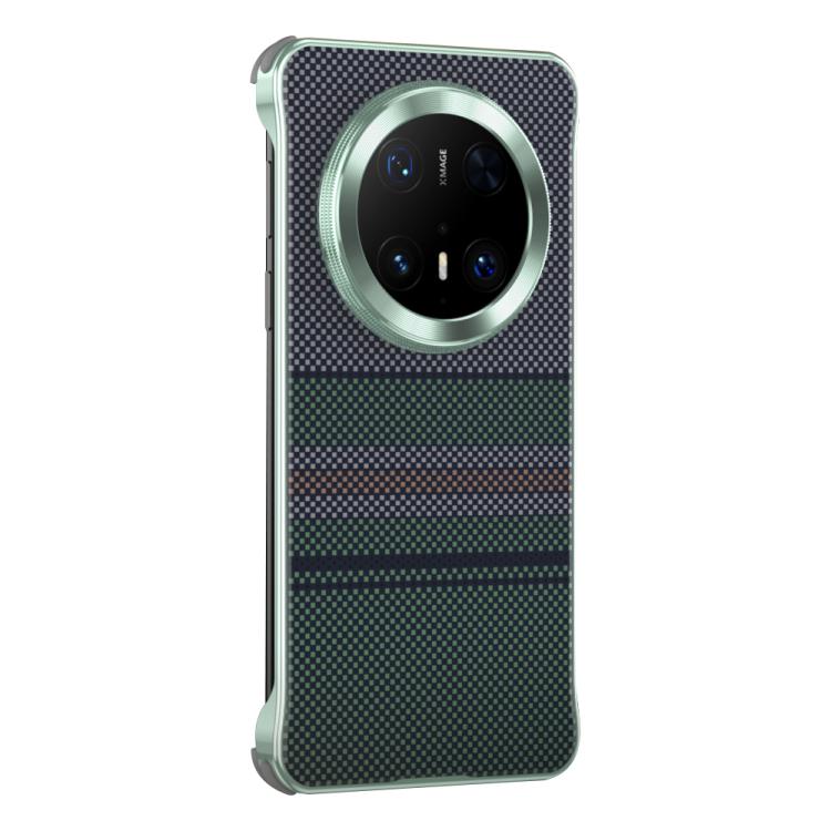 For Huawei Mate 70 Pro Water Transfer Printing Woven Texture Magnetic Phone Case