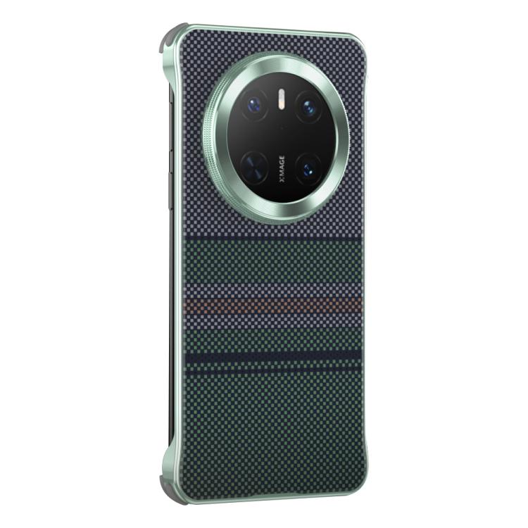 For Huawei Mate 70 Water Transfer Printing Woven Texture Magnetic Phone Case