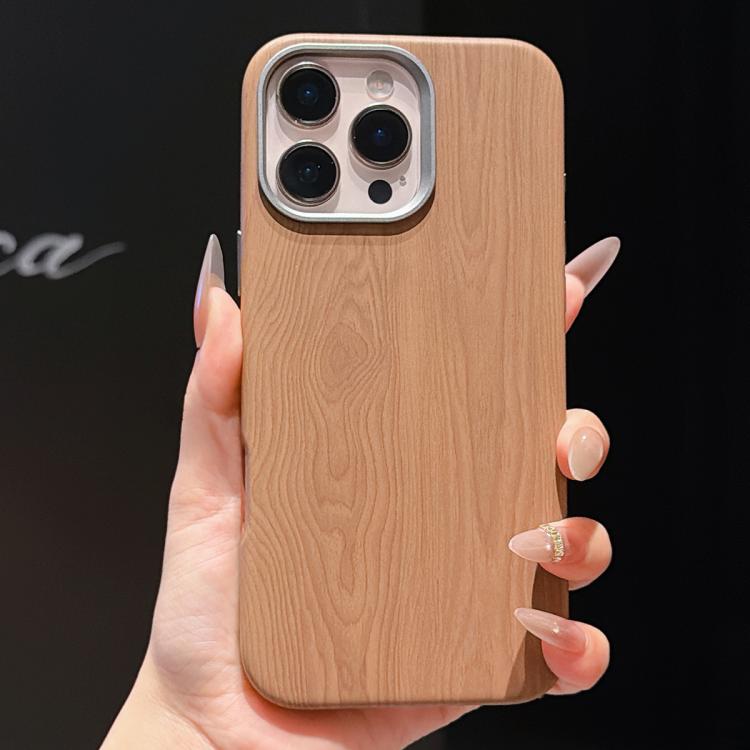 For iPhone 17 Pro Max Wood Grain Full Coverage Magnetic Phone Case