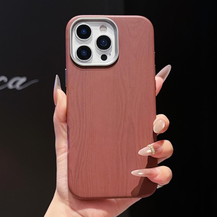 For iPhone 17 Pro Wood Grain Full Coverage Magnetic Phone Case