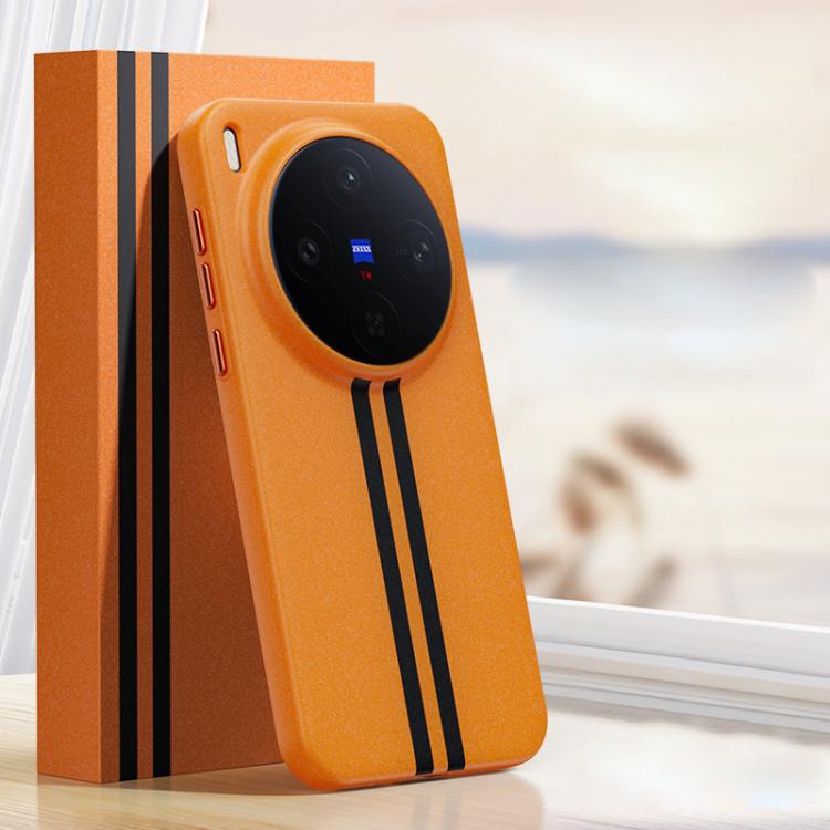 For vivo X300 Boundless Rock Sand Starting Line Series Contrast Color Magnetic Phone Case