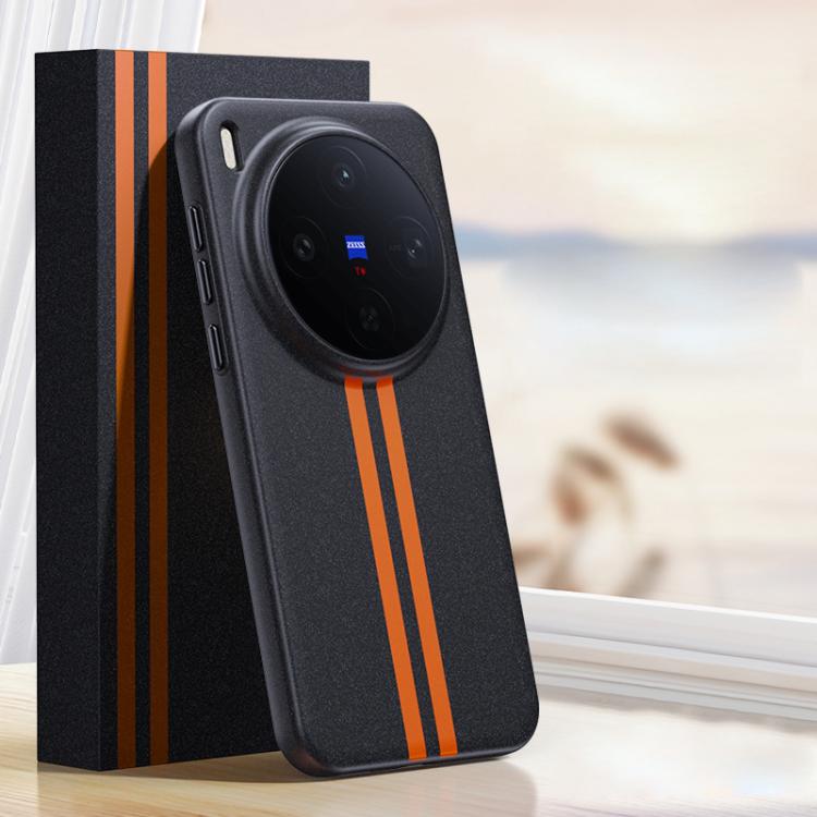For vivo X300 Boundless Rock Sand Starting Line Series Contrast Color Magnetic Phone Case