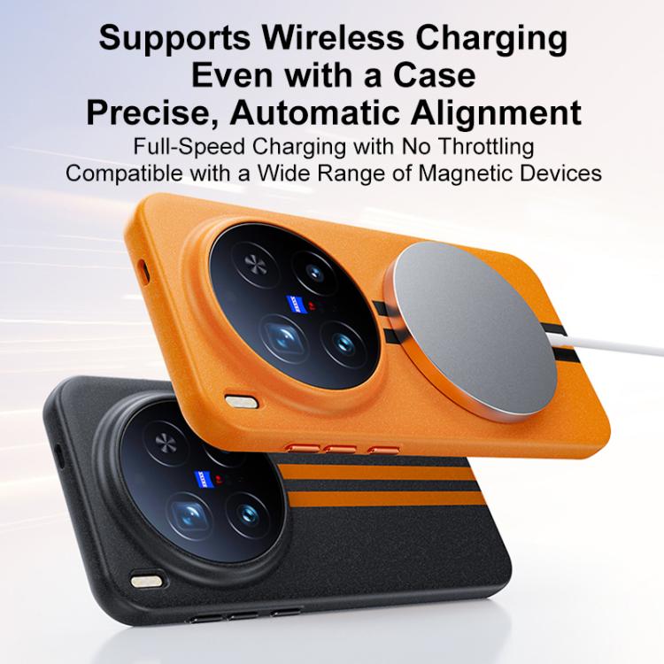 For vivo iQOO 15 Ultra 5G Boundless Rock Sand Starting Line Series Contrast Color Magnetic Phone Case