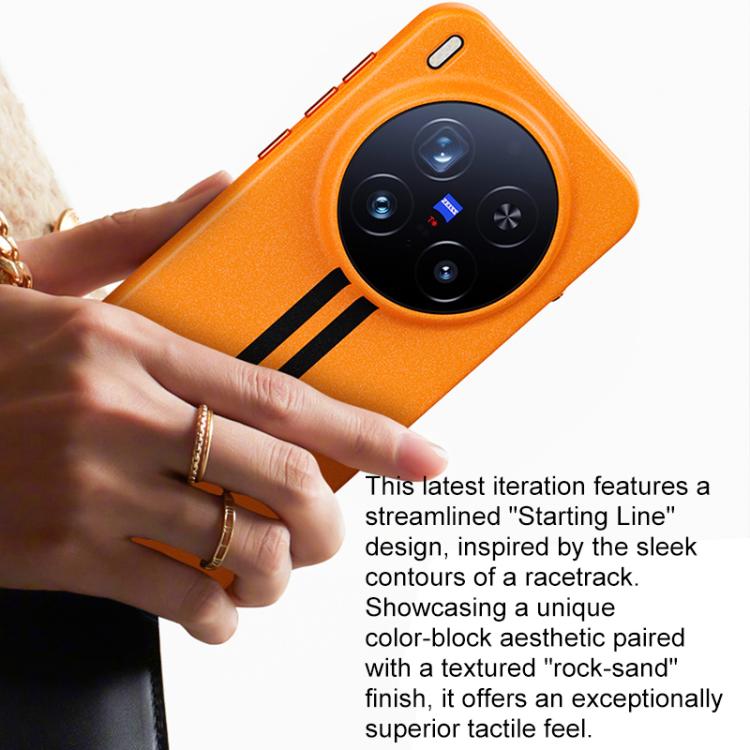 For vivo iQOO 15 Ultra 5G Boundless Rock Sand Starting Line Series Contrast Color Magnetic Phone Case